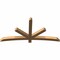 Ekena Millwork Alberta Smooth Timber Gable Bracket, Western Red Cedar, 72"W x 36"H x 3 1/2"D x 3 1/2"F, 12/12 Pitch GBW072X36X0404ALB00SWR - alternate 5